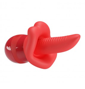 PRETTY LOVE - Obelia Swaying Tongue Stimulator Vibrator (Chargeable - Red)